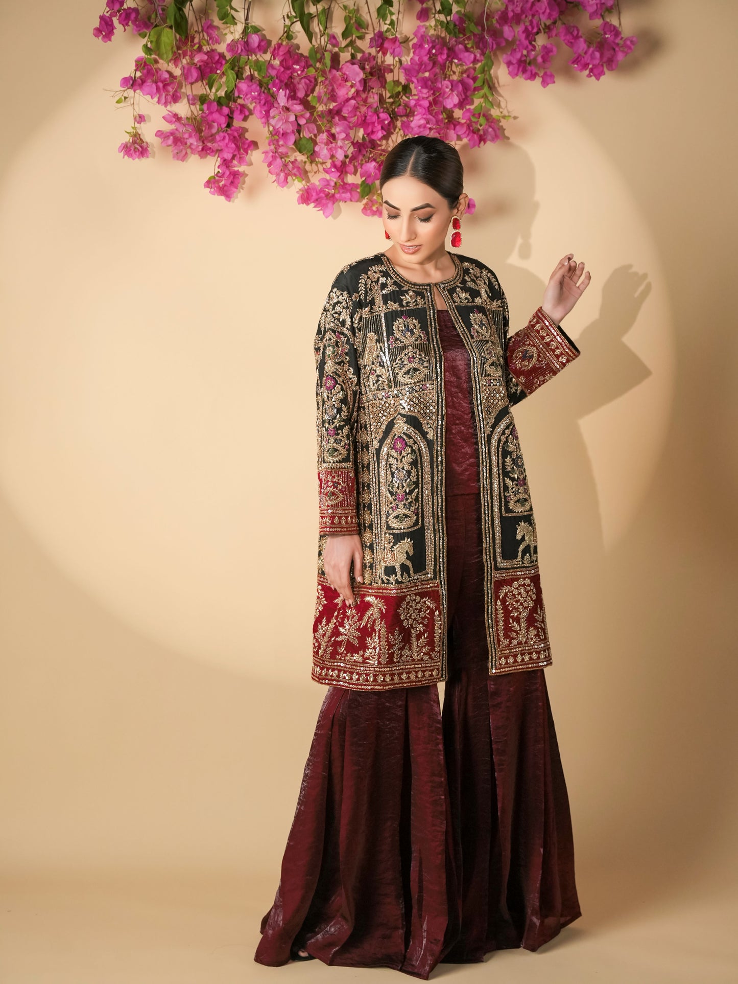 Riwaayat - Hand Embroidered Ethnic Jacket