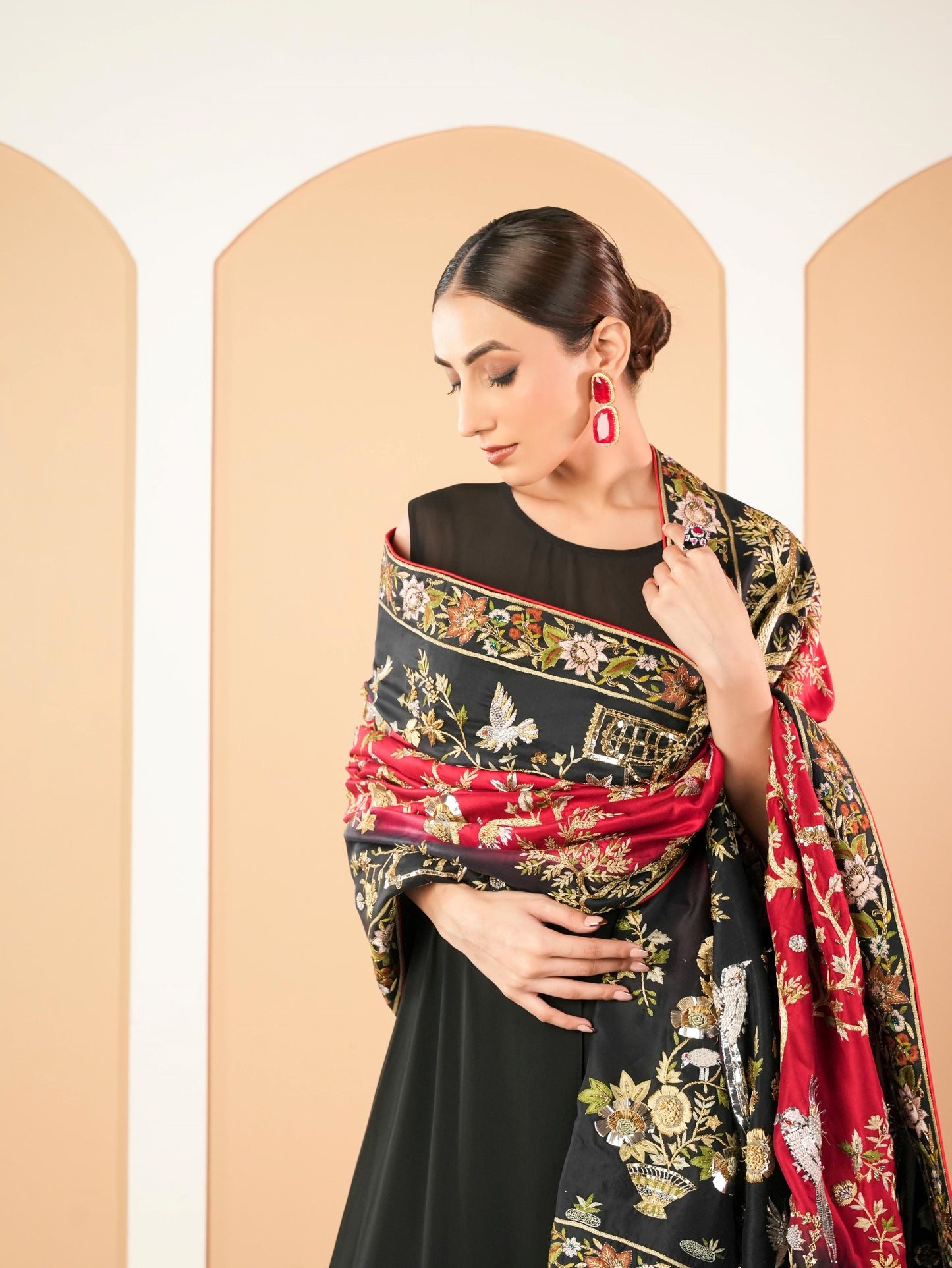 Mehfil- Shaded Zardozi Dupatta