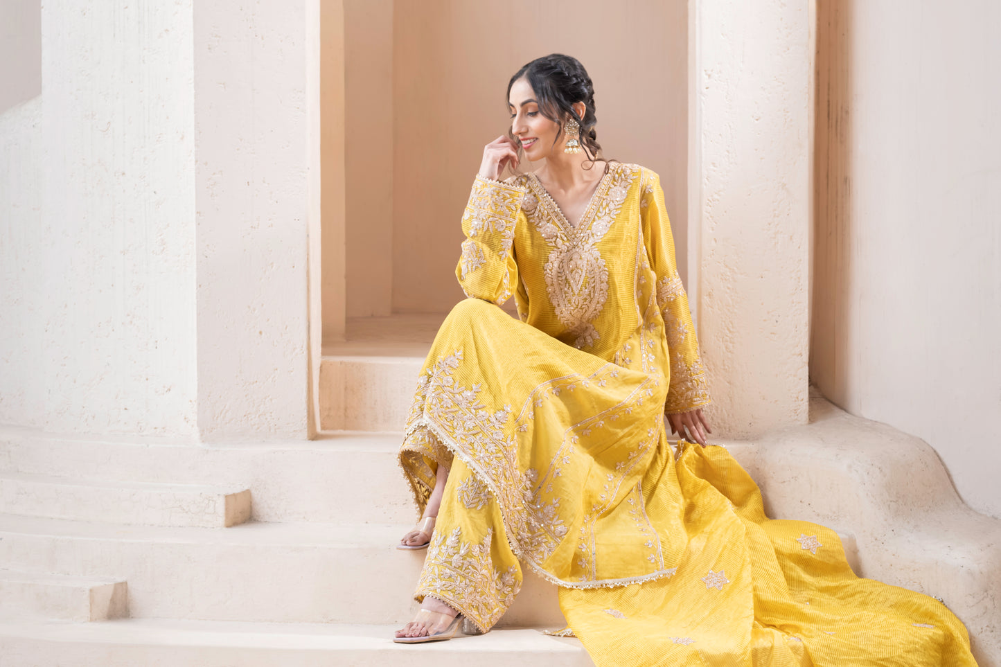 Mayra - Dori Embroidery Suit set with Dupatta