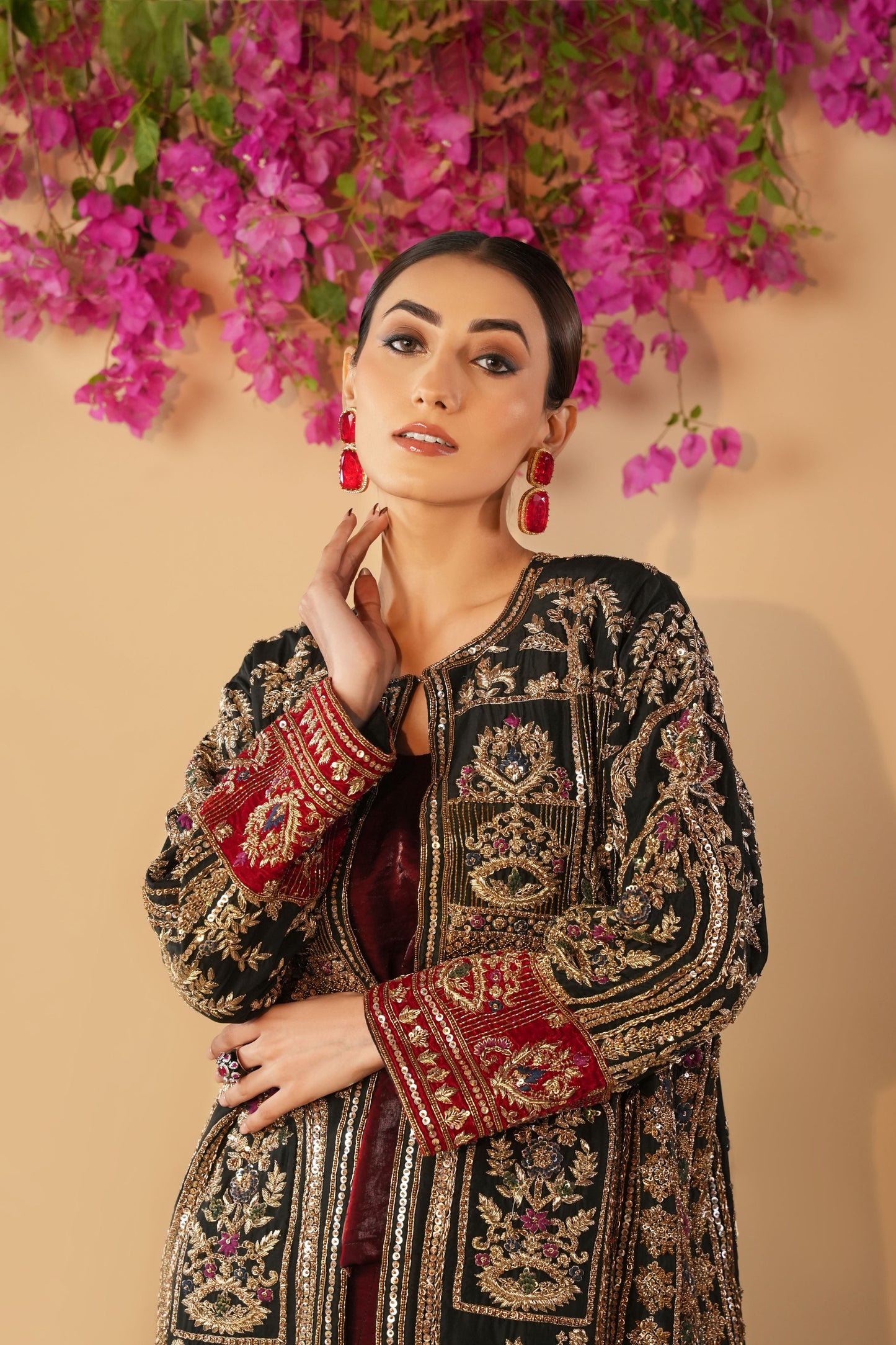 Riwaayat - Hand Embroidered Ethnic Jacket