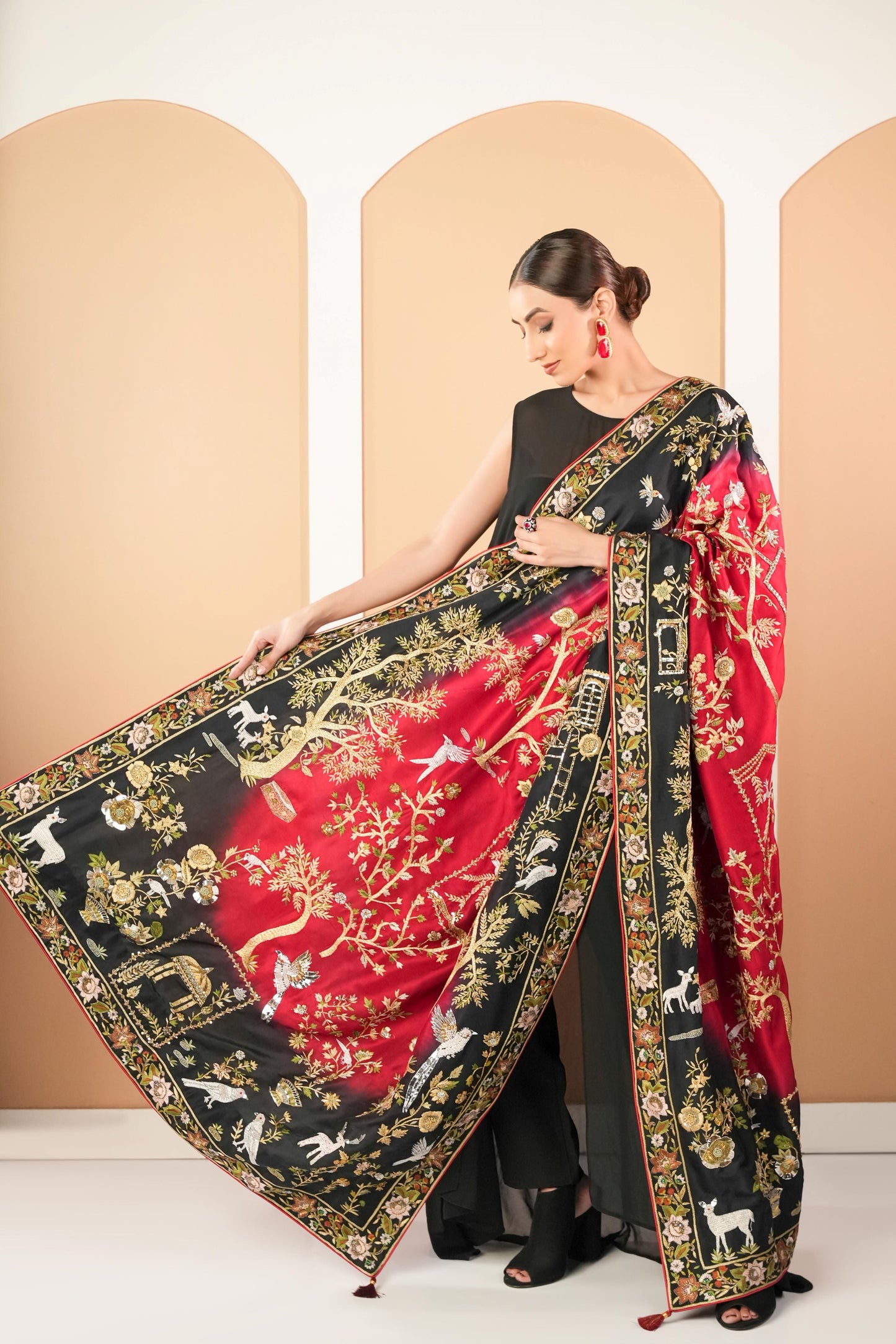 Mehfil- Shaded Zardozi Dupatta