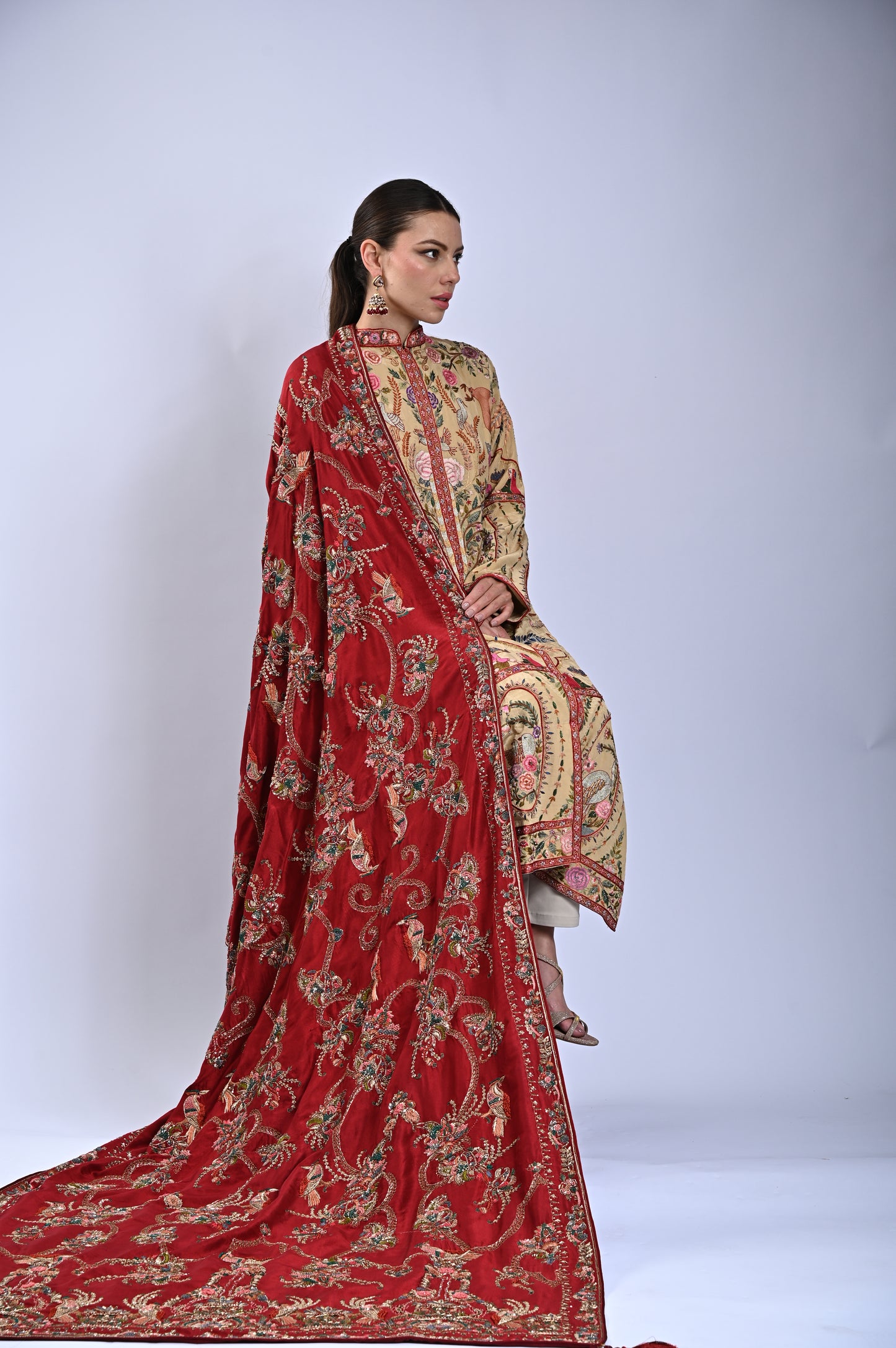Shahana - Royal Zardozi Dupatta