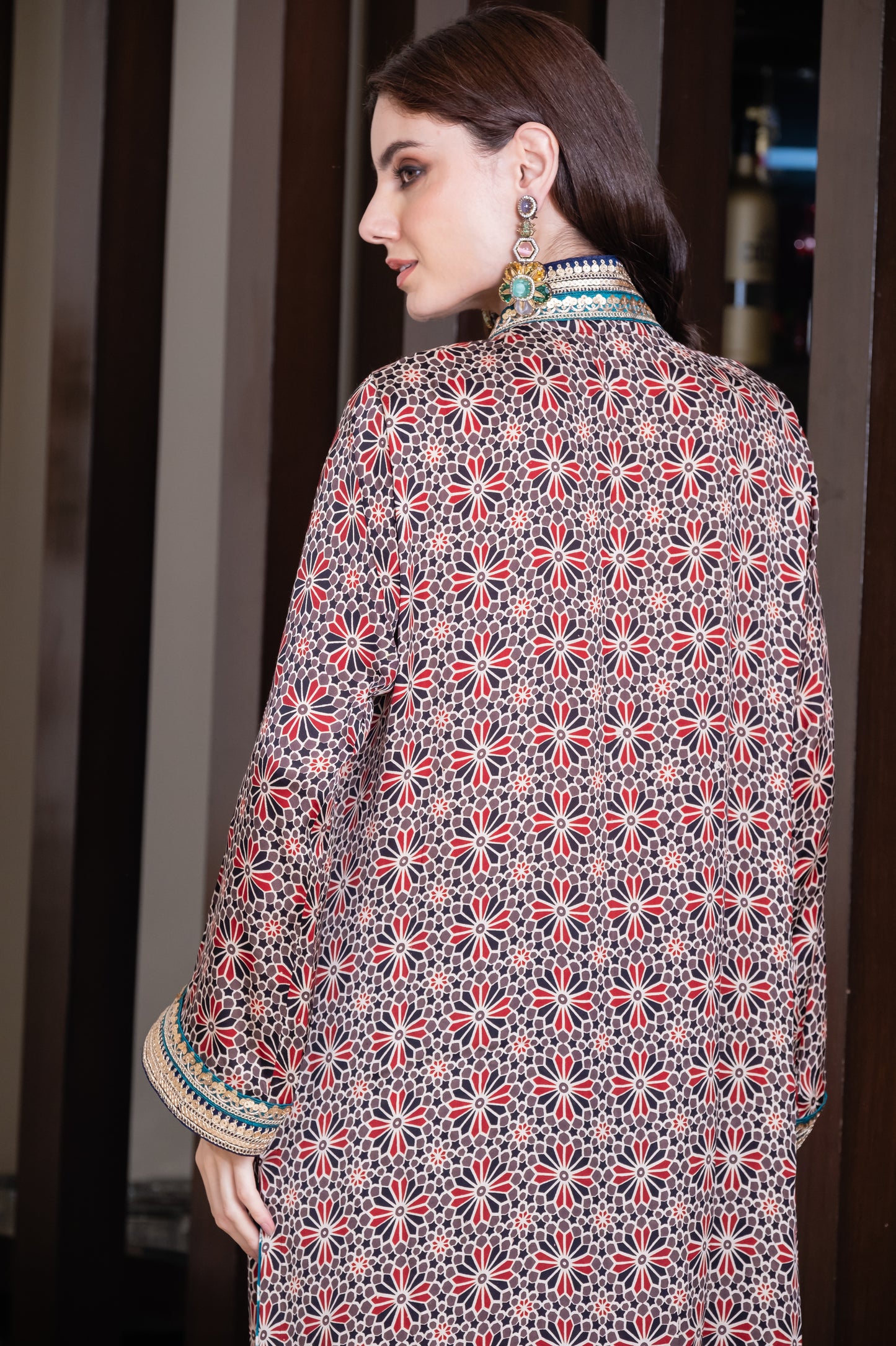 Samaya - Ajrakh Shirt and Bandhani Pants Dupatta